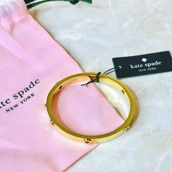 Kate Spade Gold Spade Studs Bangle Bracelet - Picture 4 of 4
